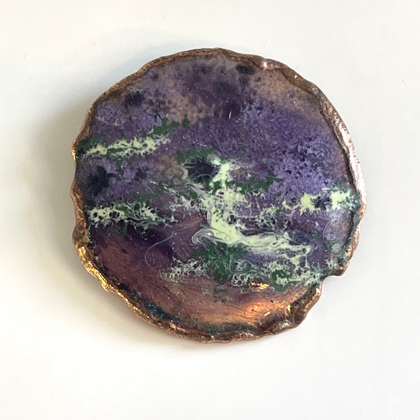 Hand hammered Vintage Brooch-Vintageonline-Vintage Online