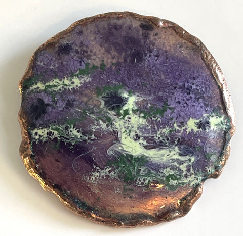 Hand hammered Vintage Brooch-Vintageonline-Vintage Online