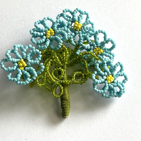 Hand made Vintage Style Flower Brooch-Vintageonline-Vintage Online