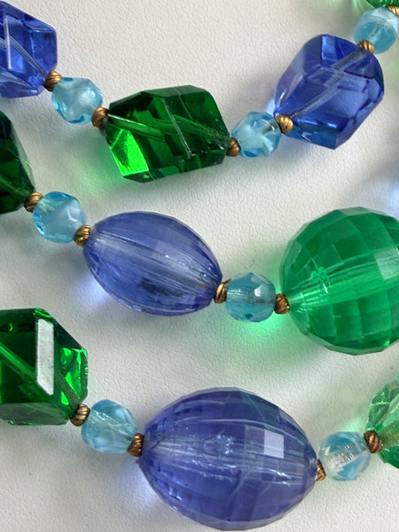 Hattie Carnegie Vintage Couture Triple Strand Mid Century Necklace-Hattie Carnegie-Vintage Online