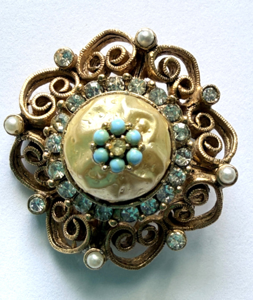 Hattie Carnegie Vintage Mid Century Brooch-Hattie Carnegie-Vintage Online