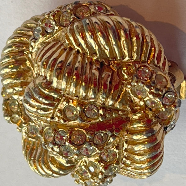 Hattie Carnegie Vintage Mid Century Earrings-Hattie Carnegie-Vintage Online