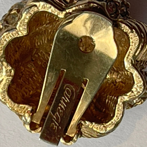 Hattie Carnegie Vintage Mid Century Earrings-Hattie Carnegie-Vintage Online