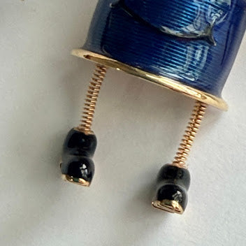 Danecraft Vintage Trembler Seamstress Brooch