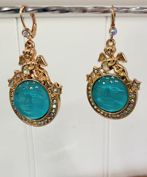 Kirks Folly Man in the Moon 90's Earrings