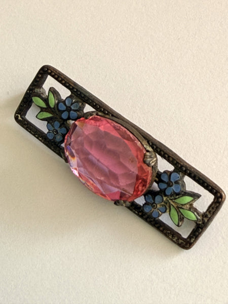 Art Deco Bar Brooch