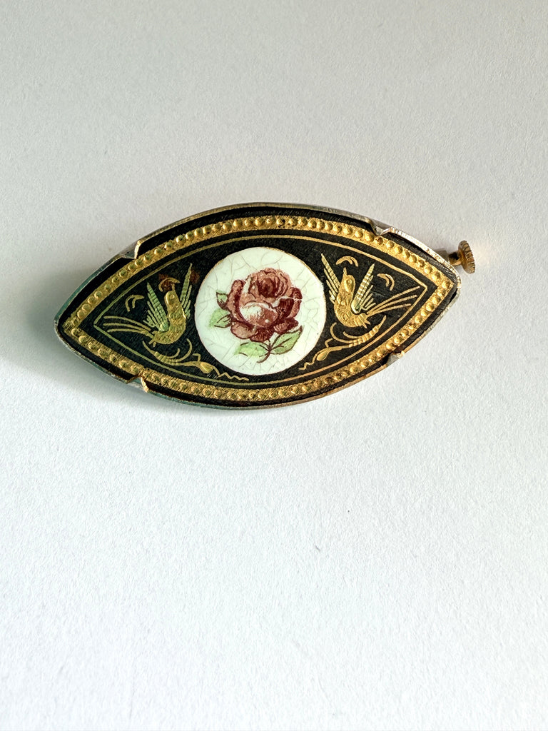 Spanish Damascene Brooch