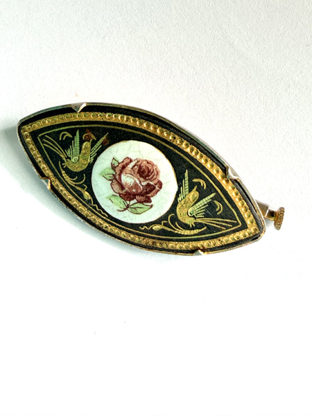 Spanish Damascene Brooch
