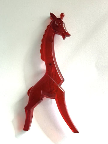 Lucite Vintage Giraffe Brooch
