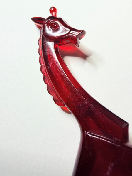 Lucite Vintage Giraffe Brooch
