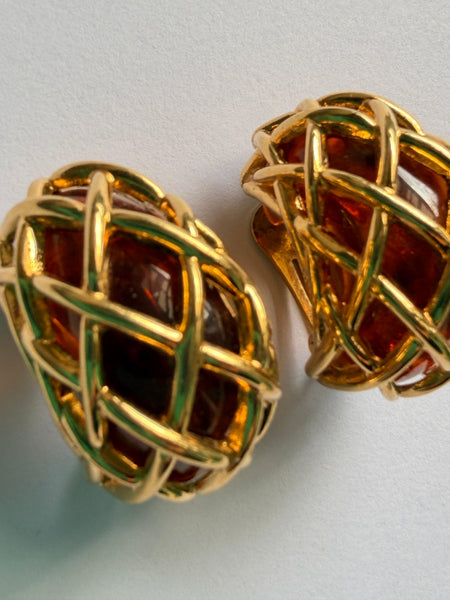 Kenneth Jay Lane 1980's Vintage Earrings