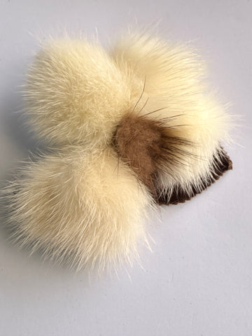 Hand Crafted Fur Brooch
