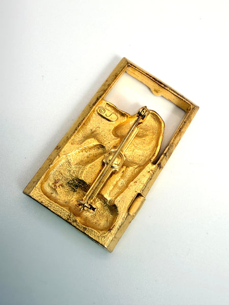 JJ USA Mother & Foal Vintage Brooch