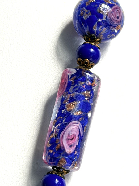 Mid Century Vintage Murano Glass Bead Necklace