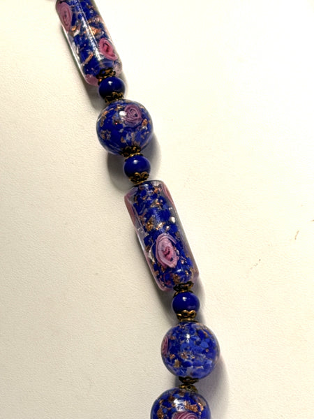 Mid Century Vintage Murano Glass Bead Necklace