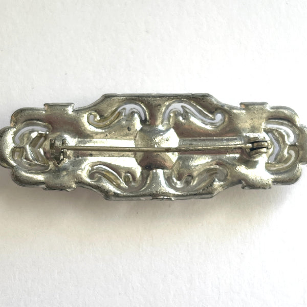 Pot Metal Rhinestone Art Deco style