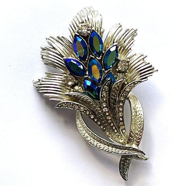 Aurora Borealis Rhnestone Brooch