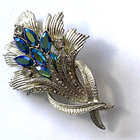 Aurora Borealis Rhnestone Brooch