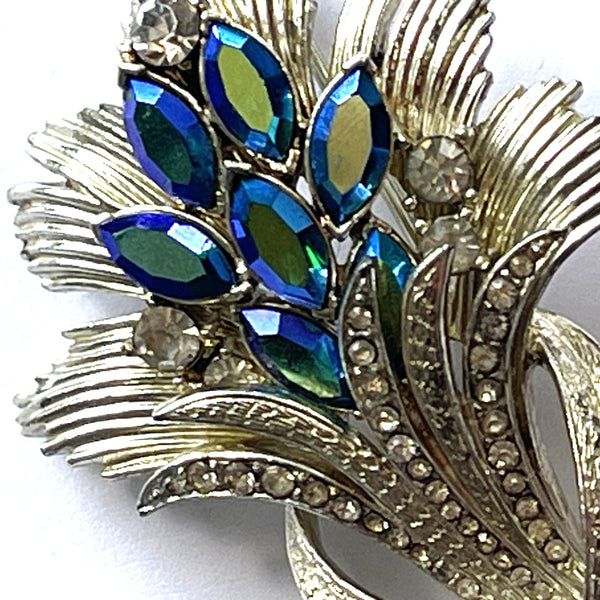 Aurora Borealis Rhnestone Brooch