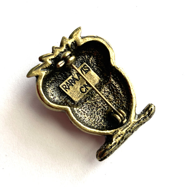 Iris Apfel Owned Owl Brooch Signed Rara Avis-Iris Apfel,-Vintage Online