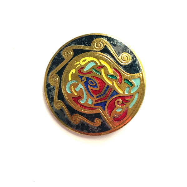Irish Tara Ware Vintage Brooch-Tara Ware Ireland-Vintage Online