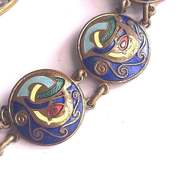 Irish Tara Ware Vintage Enamelled Bracelet-Tara Ware Ireland-Vintage Online