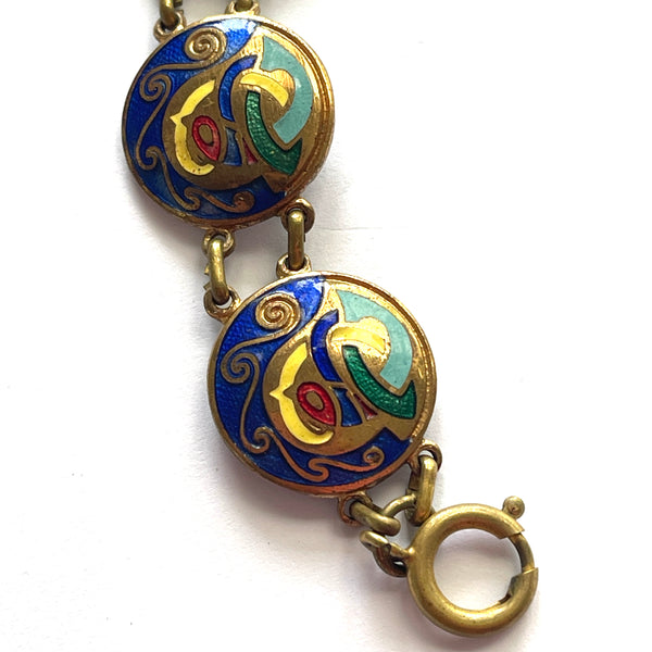 Irish Tara Ware Vintage Enamelled Bracelet-Tara Ware Ireland-Vintage Online