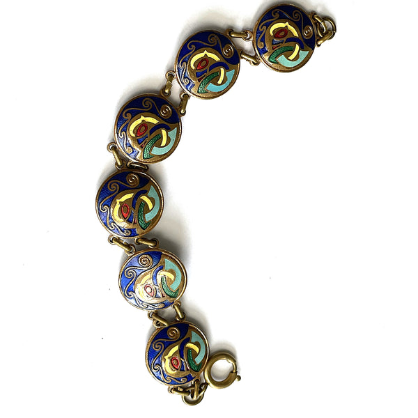 Irish Tara Ware Vintage Enamelled Bracelet-Tara Ware Ireland-Vintage Online