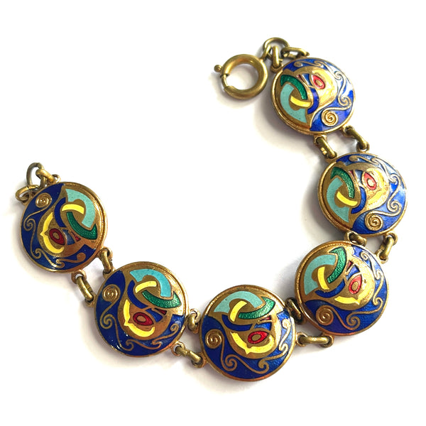 Irish Tara Ware Vintage Enamelled Bracelet-Tara Ware Ireland-Vintage Online