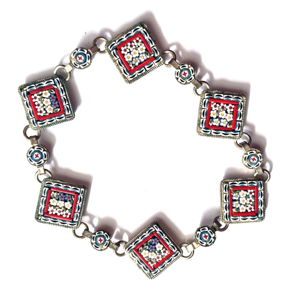Italian Micro Mosaic 1940's Bracelet-Vintageonline-Vintage Online