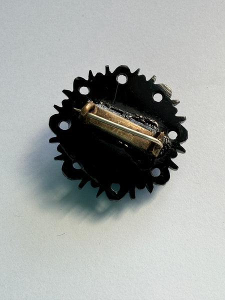 Jet ? Vintage Brooch-Vintageonline-Vintage Online