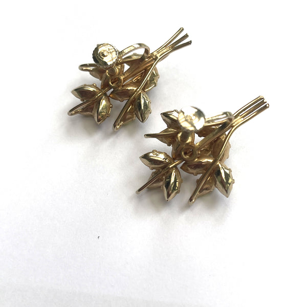 Jewel Crest by Donald Simpson Mid Century Brooch & Earrings-Jewel Crest-Vintage Online