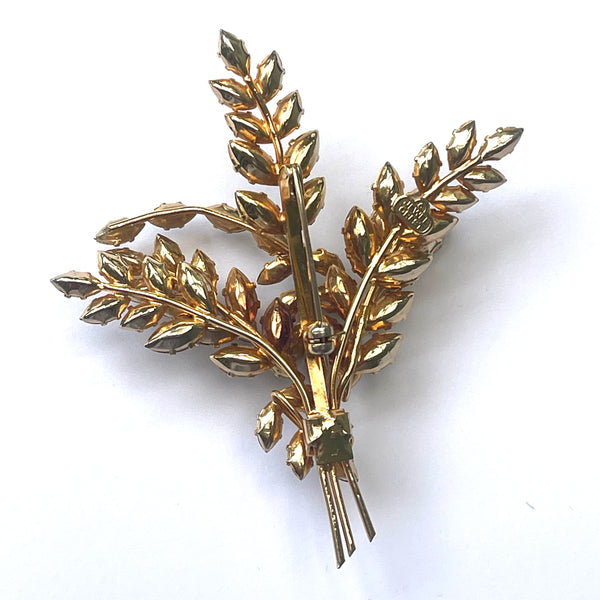 Jewel Crest by Donald Simpson Mid Century Brooch & Earrings-Jewel Crest-Vintage Online