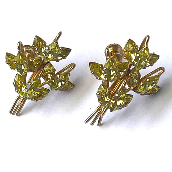 Jewel Crest by Donald Simpson Mid Century Brooch & Earrings-Jewel Crest-Vintage Online