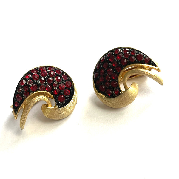 Jonette USA 1980's Brooch and Earrings-JJ Jonette Jewellery Company USA-Vintage Online