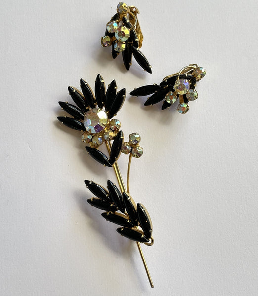 Juliana Vintage Brooch and Earring Set-Juliana-Vintage Online
