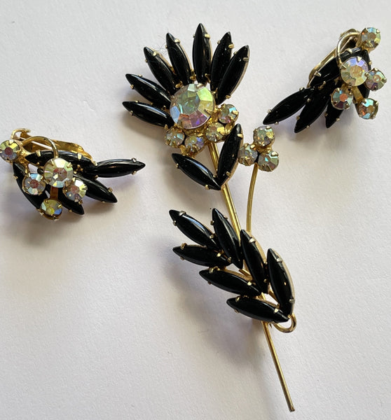 Juliana Vintage Brooch and Earring Set-Juliana-Vintage Online