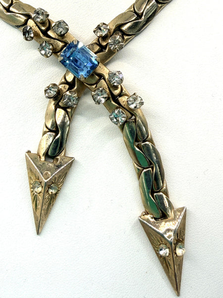 Kafin of New York Vintage Mid Century Snake Design Choker Necklace & Bracelet-KAFIN OF NEW YORK-Vintage Online