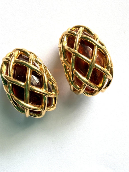 Kenneth Jay Lane 1980's Vintage Earrings-KENNETH JAY LANE-Vintage Online