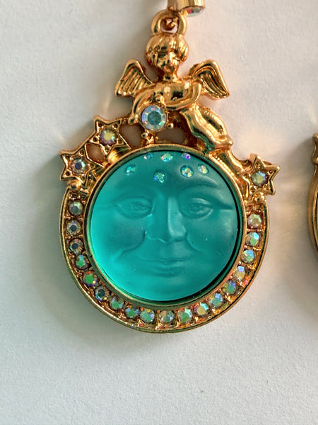 Kirks Folly Man in the Moon 90's Earrings-Kirks Folly-Vintage Online