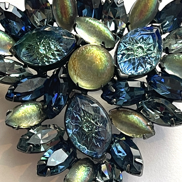 Kramer New York 1950's Rhinestone Vintage Brooch-Kramer of New York-Vintage Online