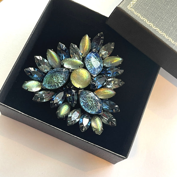 Kramer New York 1950's Rhinestone Vintage Brooch-Kramer of New York-Vintage Online