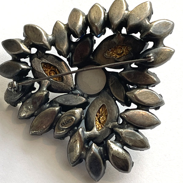 Kramer New York 1950's Rhinestone Vintage Brooch-Kramer of New York-Vintage Online