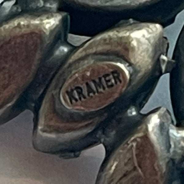 Kramer New York 1950's Rhinestone Vintage Brooch-Kramer of New York-Vintage Online