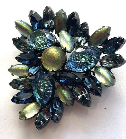 Kramer New York 1950's Rhinestone Vintage Brooch-Kramer of New York-Vintage Online