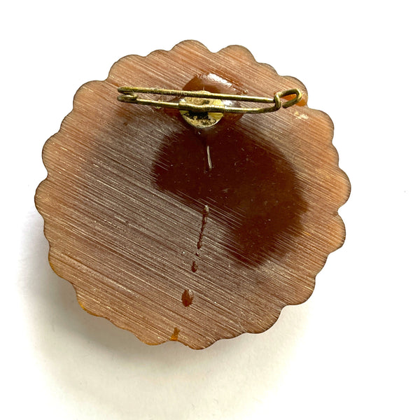 Lady Head Lucite Vintage Brooch-Vintageonline-Vintage Online