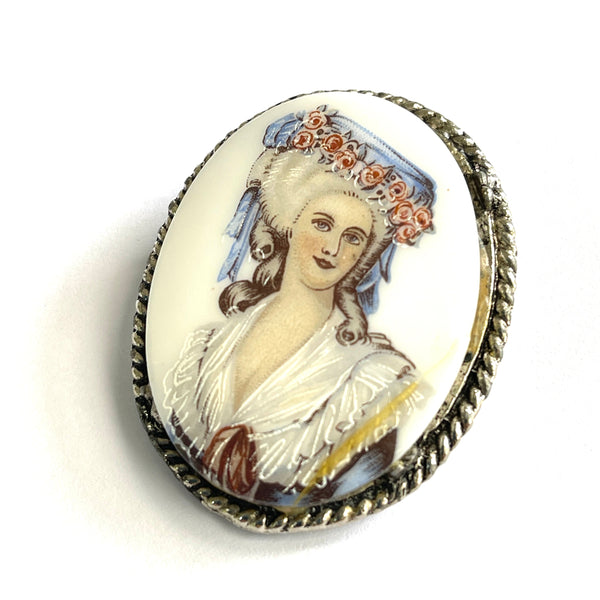 Lady Head Vintage 60's Brooch-Vintageonline-Vintage Online