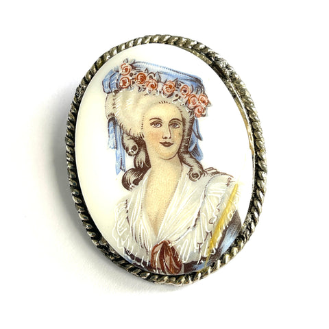 Lady Head Vintage 60's Brooch-Vintageonline-Vintage Online