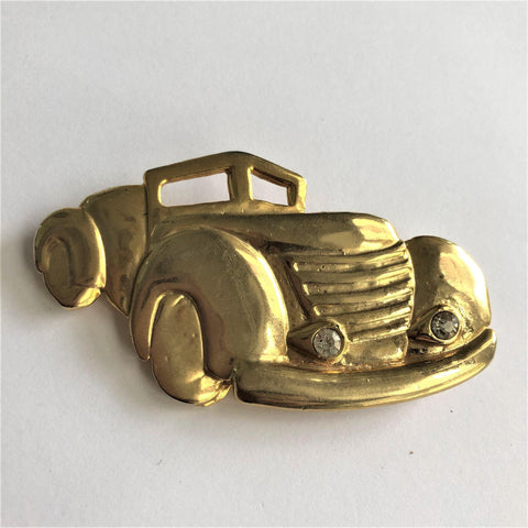 Large Vintage Car Brooch Vintageonline