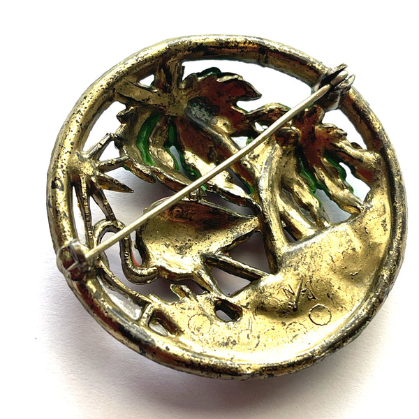 Little Nemo USA Flamingo Vintage Brooch 1940's-Little Nemo USA-Vintage Online